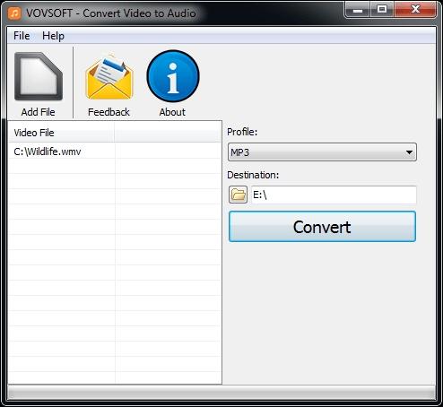 VovsoftConvertVideotoAudio,视频转换.